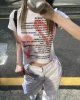 Graffiti Love Letter Slim Short Sleeve sizehirt